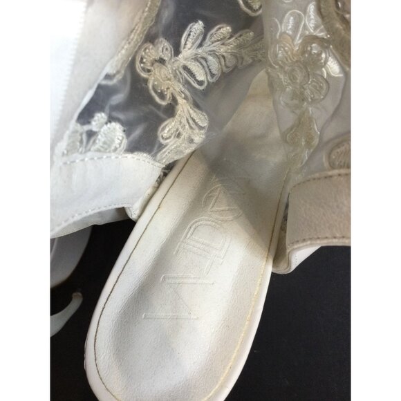 Widow Lace Platform Heels Size 8 M Coquette Romantic Goth Fairy Whimsigoth - Picture 5 of 11